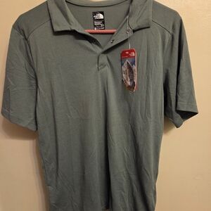 The North Face Men's Crag Polo Shirt. Green. Flashdry. Small. NWT